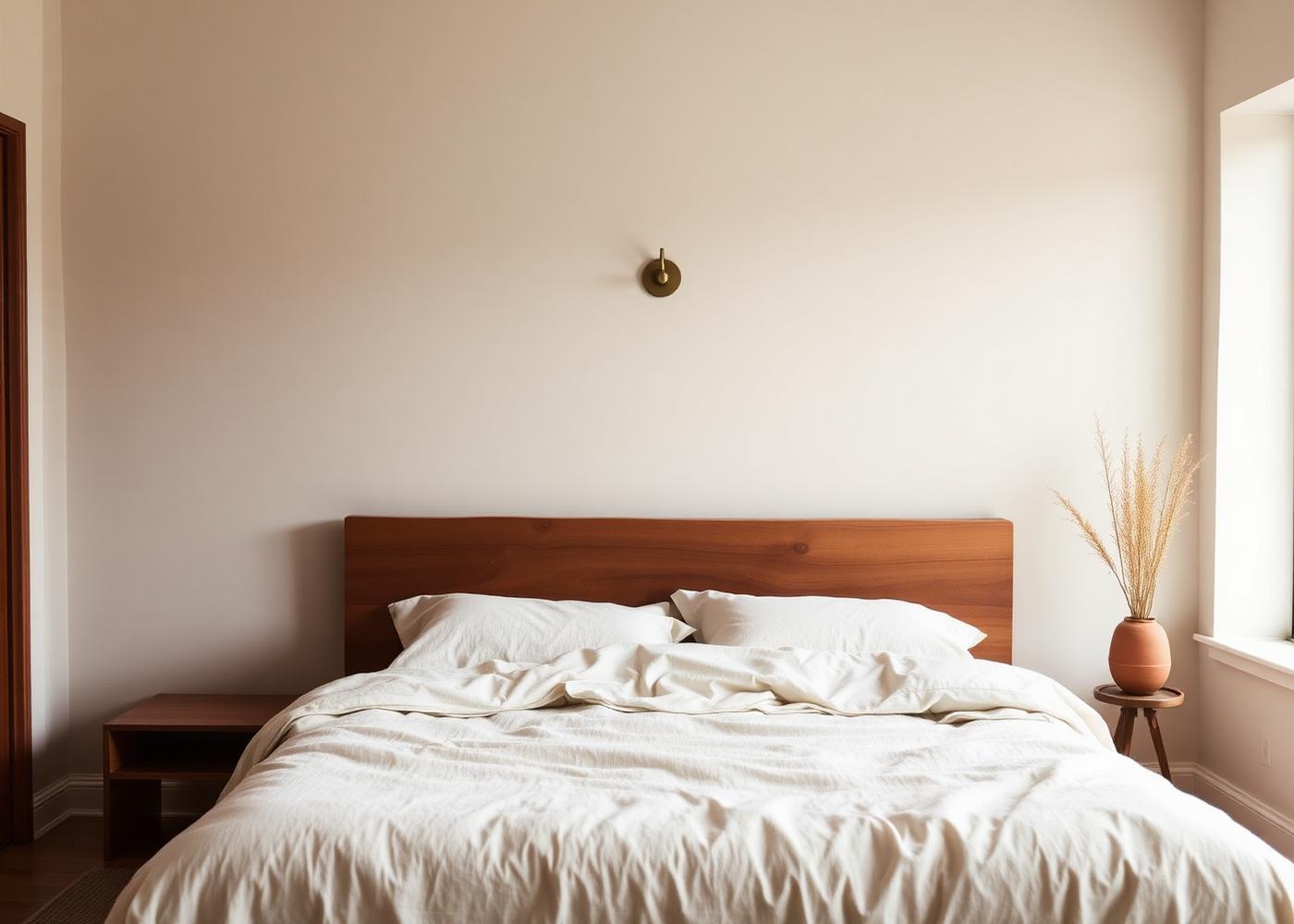 Warming a room with brass and wood